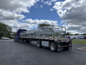 Big Gates, semi truck, powder coat